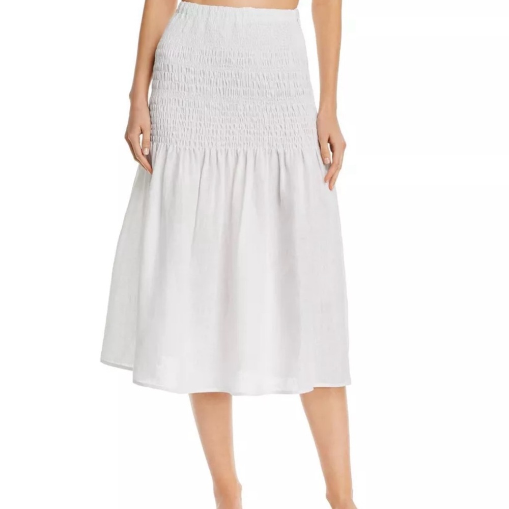 Solid & Striped Linen Smocked Skirt Size XS BNWT